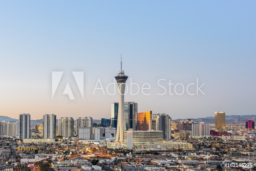 Picture of Las Vegas skyline at sunrise